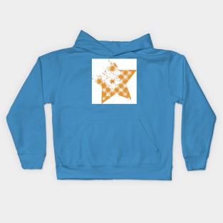 abstract orange star Kids Hoodie